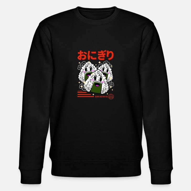 Japon petits Onigiris Kanji - Sweat bio CHANGER Stanley/Stella Unisexe - noir