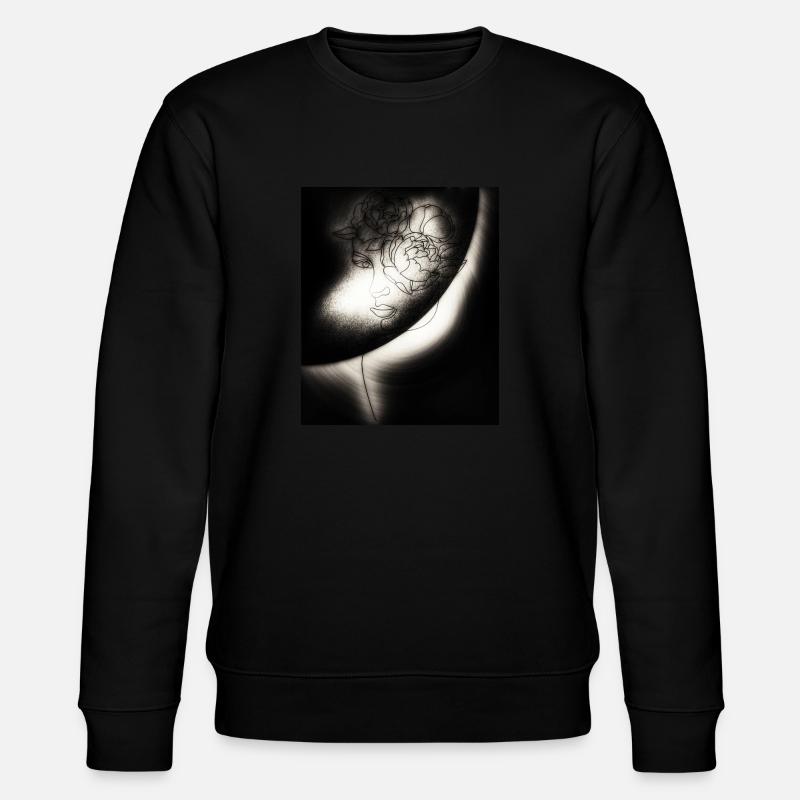 Frau Kunst - Stanley/Stella Unisex Bio-Sweatshirt CHANGER  - Schwarz