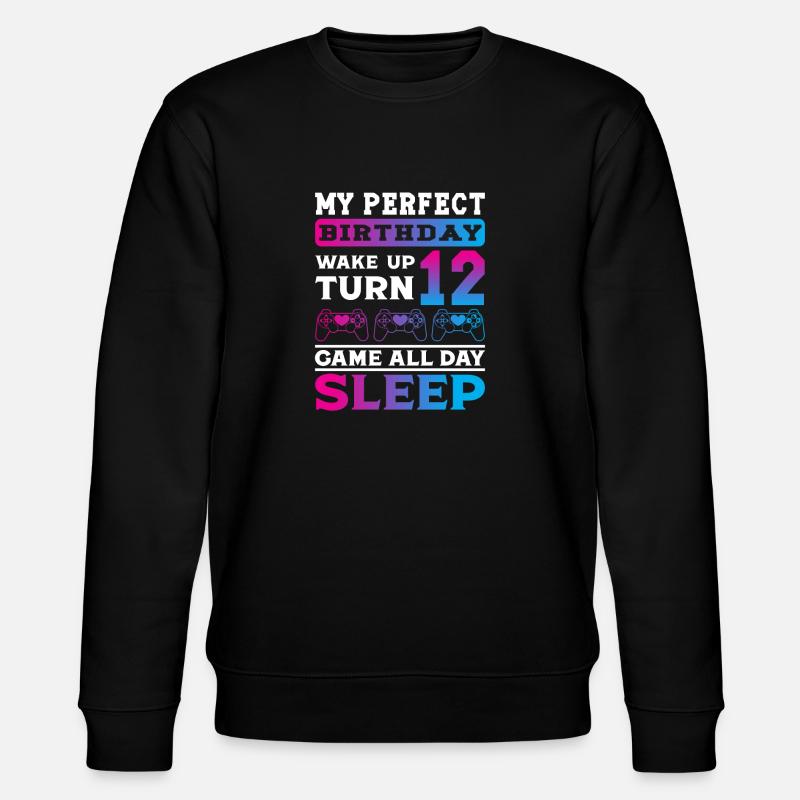 Mon anniversaire 12 Jeu sommeil - Sweat bio CHANGER Stanley/Stella Unisexe - noir