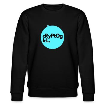 Cryptogirl - Stanley/Stella Unisex Bio-Sweatshirt CHANGER  - Schwarz - Vorne - Nik (191cm) & Marisol (170cm)