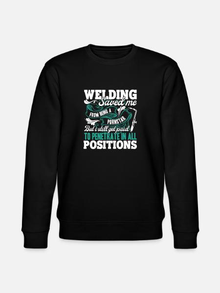 Welding Welding Save Me - Stanley/Stella CHANGER Unisex Organic Sweatshirt - black