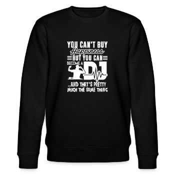DJ Become A DJ - Stanley/Stella CHANGER Unisex Organic Sweatshirt - black - Front - Nik (191cm) & Marisol (170cm)