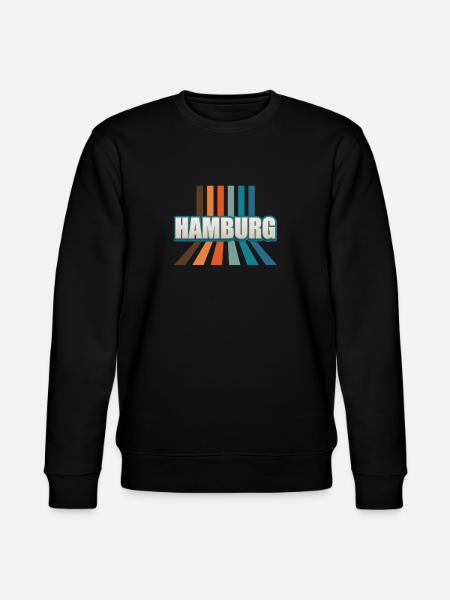 Hamburgerin Hamburger Hamburg - Stanley/Stella Unisex Bio-Sweatshirt CHANGER  - Schwarz