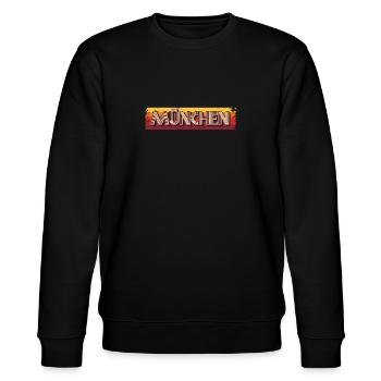 Münchnerin Münchner München - Stanley/Stella Unisex Bio-Sweatshirt CHANGER  - Schwarz - Vorne - Nik (191cm) & Marisol (170cm)