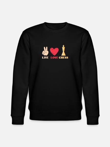 Funny Chess saying Design - Stanley/Stella CHANGER Unisex Organic Sweatshirt - black