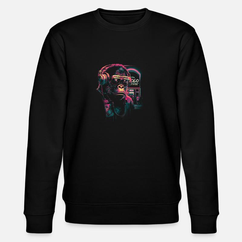Neon-Gorilla - Stanley/Stella Unisex Bio-Sweatshirt CHANGER  - Schwarz