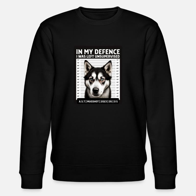 Schlittenhund - Stanley/Stella Unisex Bio-Sweatshirt CHANGER  - Schwarz