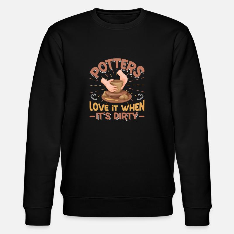 Ceramic Pottery Design - Stanley/Stella Unisex Bio-Sweatshirt CHANGER  - Schwarz