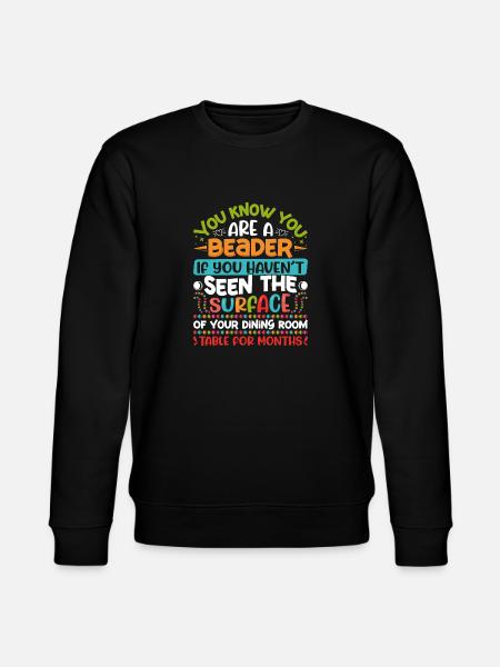 Beading Designs for Beader - Stanley/Stella CHANGER Unisex Organic Sweatshirt - black