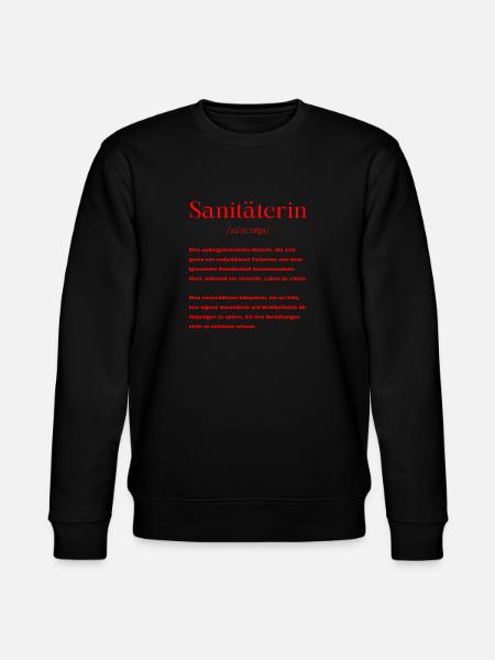 Sanitäterin Definition - Stanley/Stella Unisex Bio-Sweatshirt CHANGER  - Schwarz