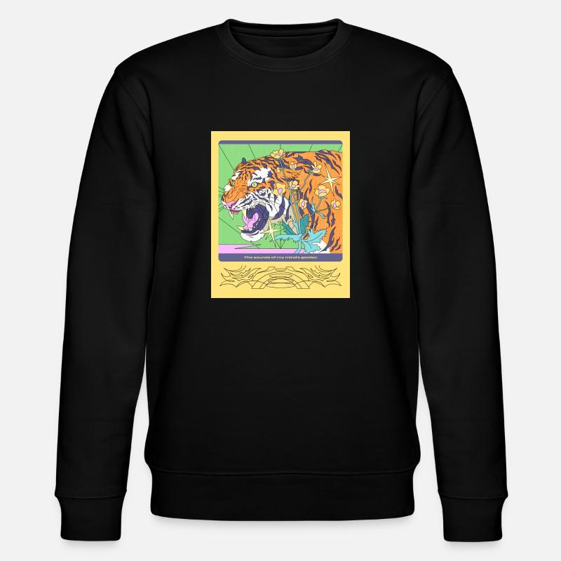 Tiger et une citation! - Sweat bio CHANGER Stanley/Stella Unisexe - noir