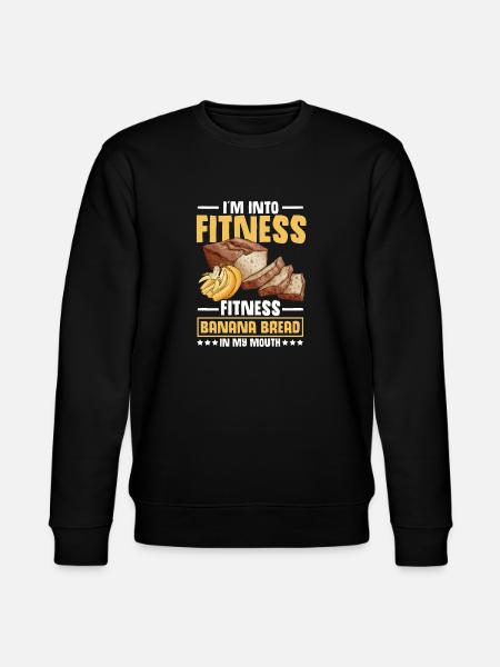 Funny Banana Bread Baking Apparel - Stanley/Stella CHANGER Unisex Organic Sweatshirt - black
