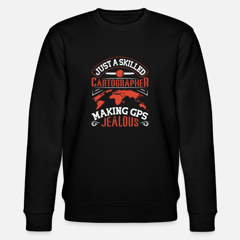 Cartographers - Stanley/Stella Unisex Bio-Sweatshirt CHANGER  - Schwarz
