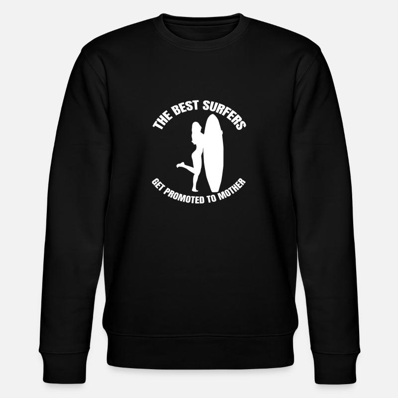 Surfer Surfboard Surfing Surfing Surfer - Stanley/Stella CHANGER Unisex Organic Sweatshirt - black