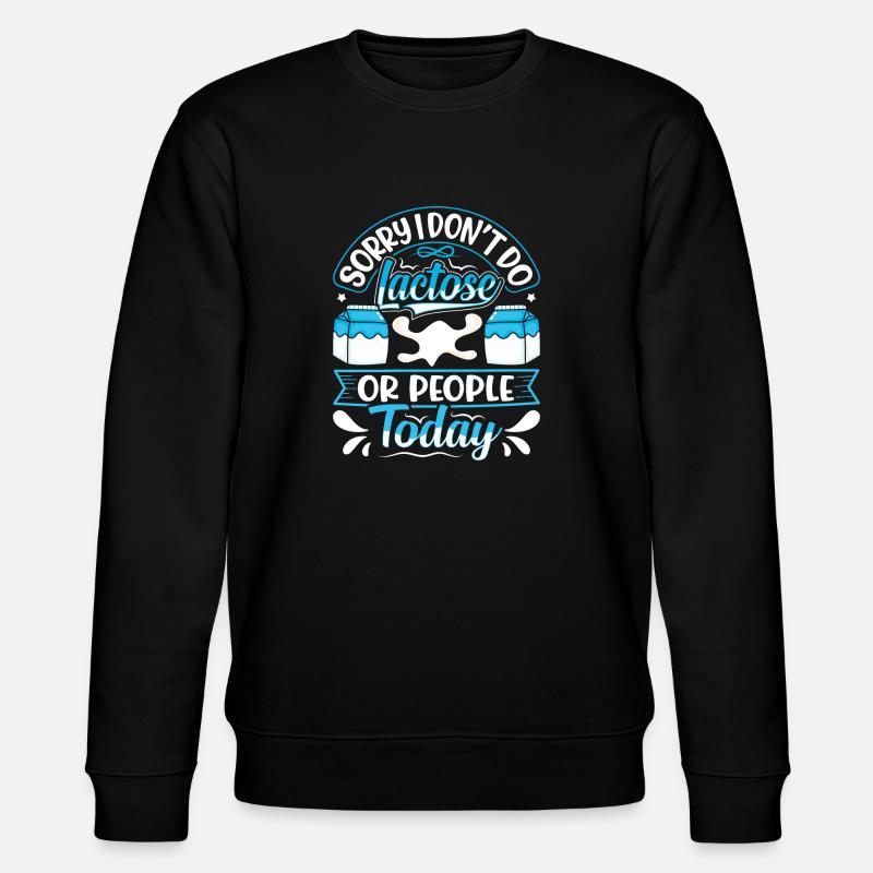 Lactose Intolerant Dairy - Stanley/Stella Unisex Bio-Sweatshirt CHANGER  - Schwarz