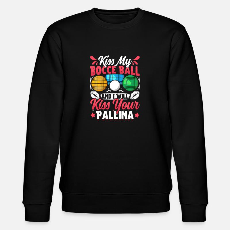 Funny Bocce Game - Stanley/Stella Unisex Bio-Sweatshirt CHANGER  - Schwarz