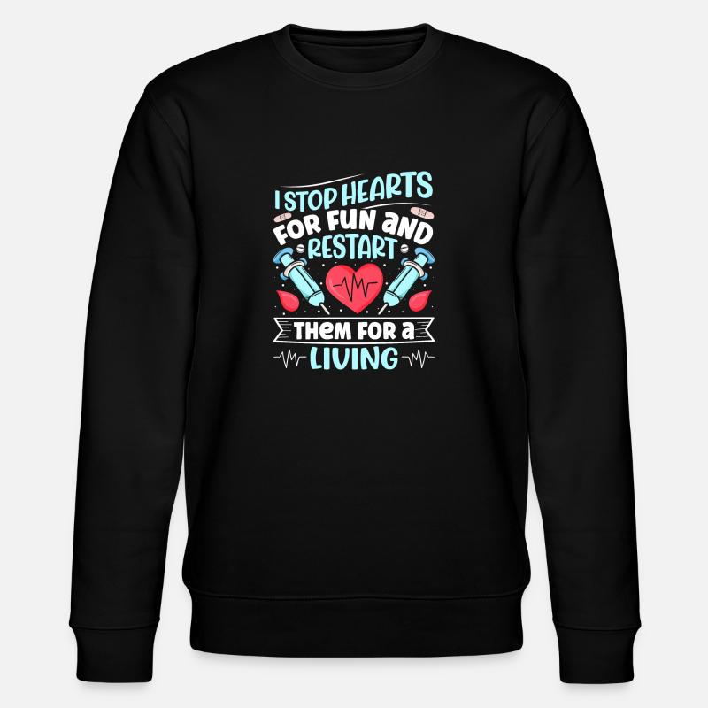 Nursing Assistant Design - Stanley/Stella CHANGER Unisex Organic Sweatshirt - black