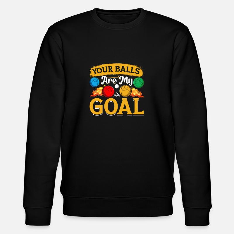 Funny Bocce Game - Stanley/Stella Unisex Bio-Sweatshirt CHANGER  - Schwarz