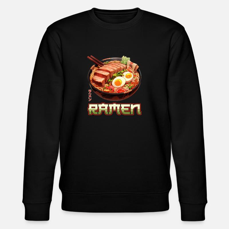 Anime Ramen Nudeln - Stanley/Stella Unisex Bio-Sweatshirt CHANGER  - Schwarz