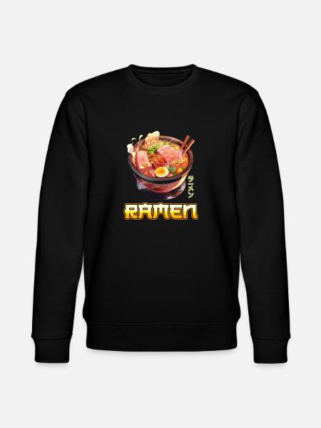Anime Ramen Noodles - Stanley/Stella CHANGER Unisex Organic Sweatshirt - black
