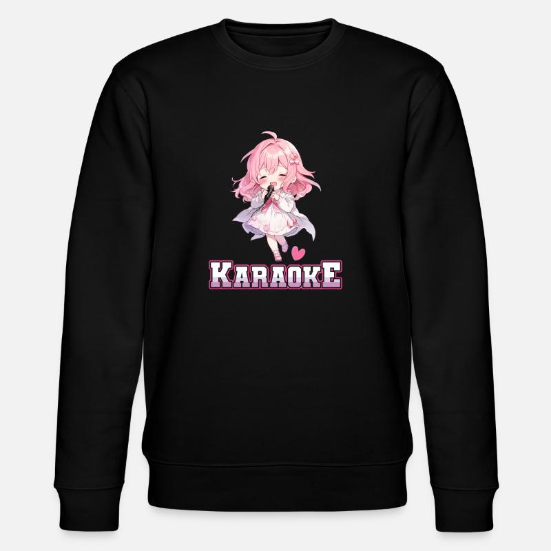 Mädchen Manga Anime Karaoke - Stanley/Stella Unisex Bio-Sweatshirt CHANGER  - Schwarz
