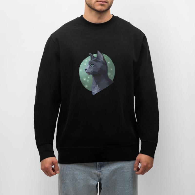 Queue d’aiguille Queue d’aiguille Guerrier Chats Chat gris Sweat bio CHANGER Stanley/Stella Unisexe