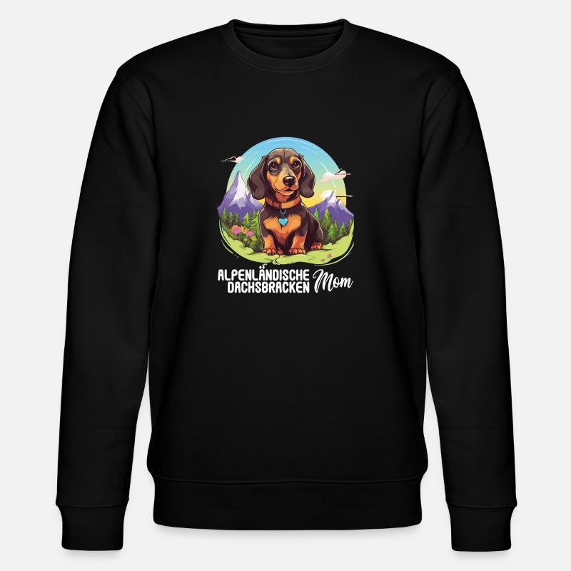 Alpenländische Dachsbracke - Stanley/Stella Unisex Bio-Sweatshirt CHANGER  - Schwarz