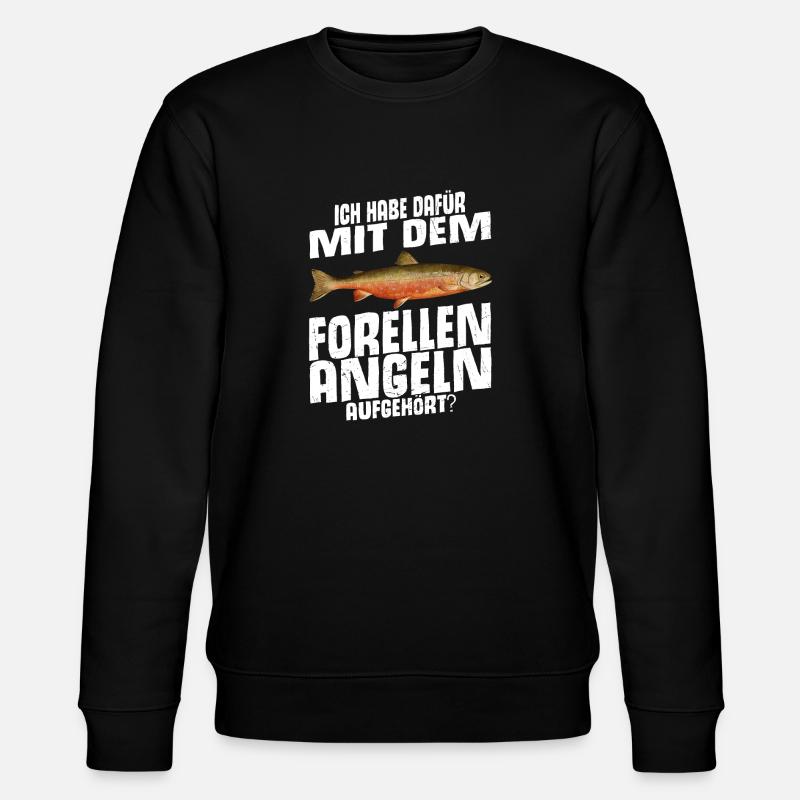 Forellen Angeln - Stanley/Stella Unisex Bio-Sweatshirt CHANGER - Schwarz