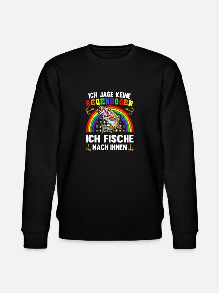 Forellen Angeln - Stanley/Stella Unisex Bio-Sweatshirt CHANGER - Schwarz