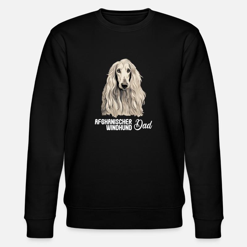 Chien Afghan Hound - Sweat bio CHANGER Stanley/Stella Unisexe - noir