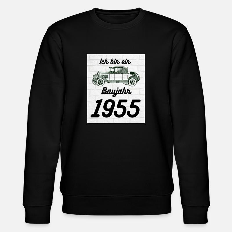 Oldtimer 1955 - Stanley/Stella Unisex Bio-Sweatshirt CHANGER  - Schwarz