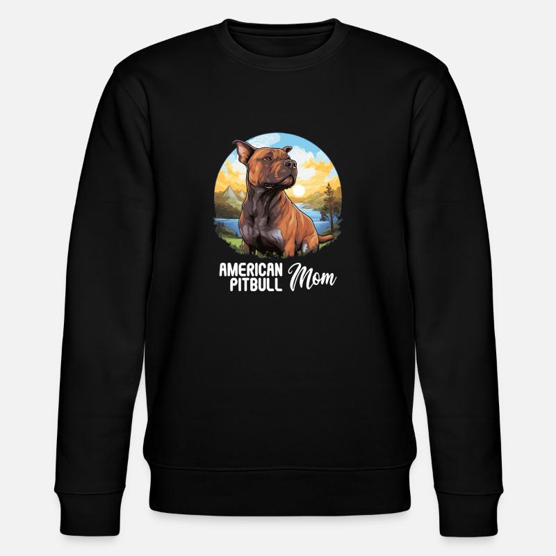 Chien Pitbull américain - Sweat bio CHANGER Stanley/Stella Unisexe - noir