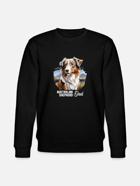 Dog Australian Shepherd - Stanley/Stella CHANGER Unisex Organic Sweatshirt - black