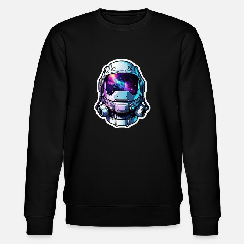 Space Galaxy Astronaut - Stanley/Stella CHANGER Unisex Organic Sweatshirt - black