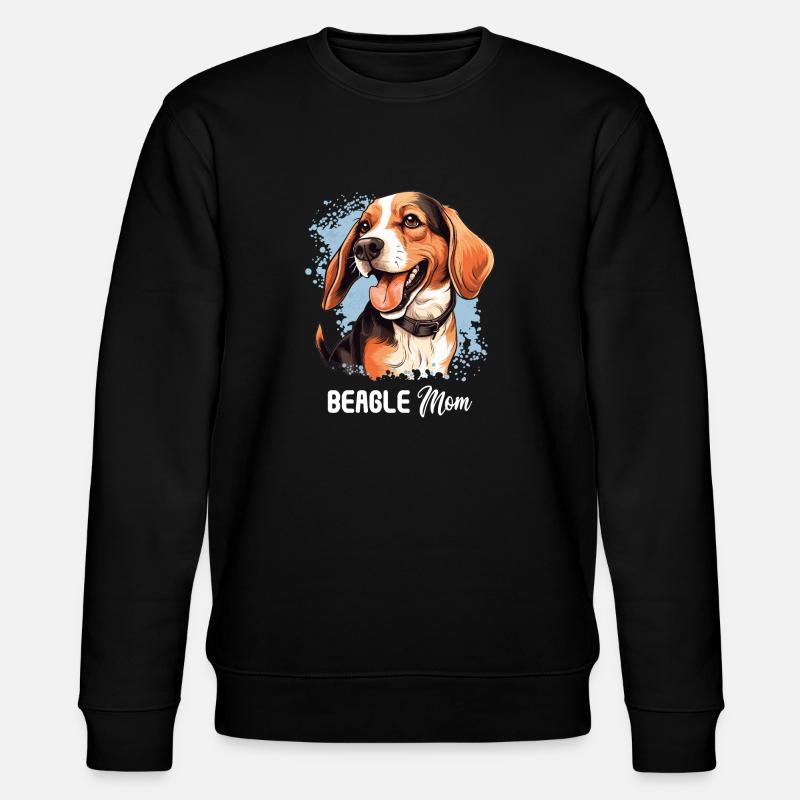 Hund Beagle - Stanley/Stella Unisex Bio-Sweatshirt CHANGER  - Schwarz