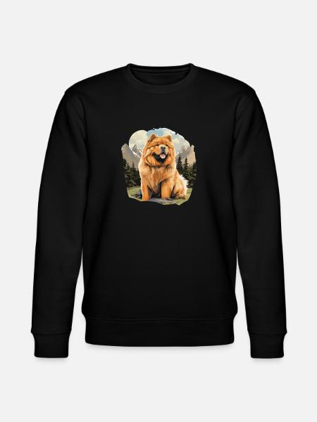 Hund Chow Chow - Stanley/Stella Unisex Bio-Sweatshirt CHANGER  - Schwarz