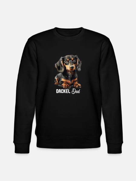 Dog Dachshund - Stanley/Stella CHANGER Unisex Organic Sweatshirt - black