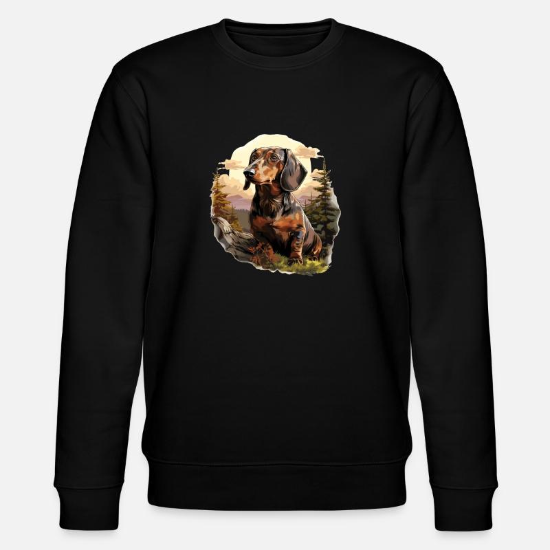 Chien teckel - Sweat bio CHANGER Stanley/Stella Unisexe - noir