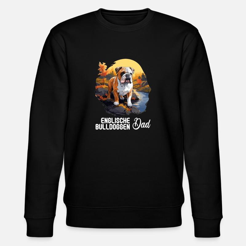 Chien Bouledogue anglais - Sweat bio CHANGER Stanley/Stella Unisexe - noir
