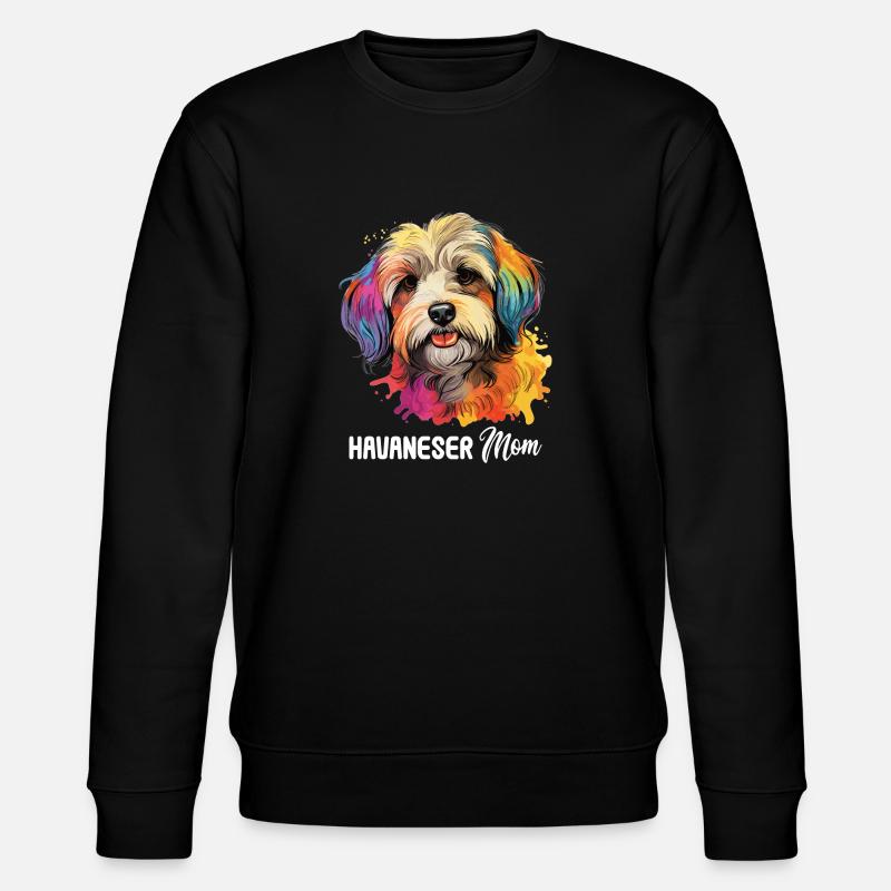 Chien Bichon Havanais - Sweat bio CHANGER Stanley/Stella Unisexe - noir