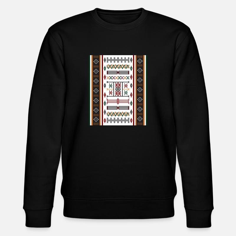 AMAZIGH SYMBOLE BERBERE TAPIS MZABE - Sweat bio CHANGER Stanley/Stella Unisexe - noir
