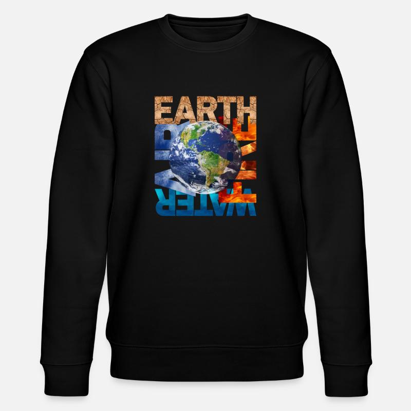 OnlyOneEarth - Stanley/Stella Unisex Bio-Sweatshirt CHANGER  - Schwarz