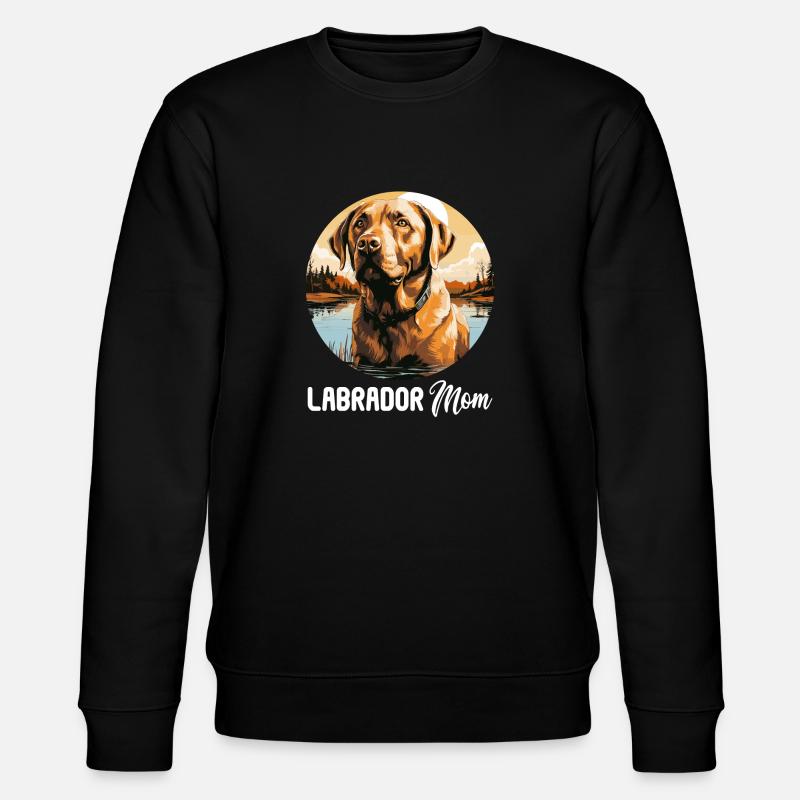 Labrador - Stanley/Stella Unisex Bio-Sweatshirt CHANGER  - Schwarz