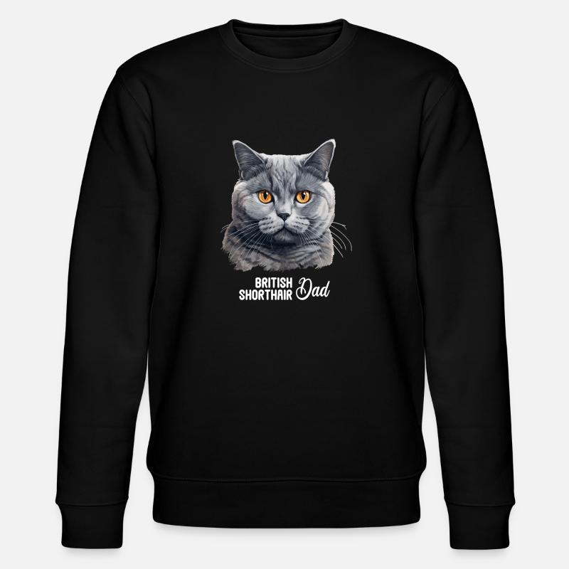 British Shorthair - Stanley/Stella Unisex Bio-Sweatshirt CHANGER  - Schwarz