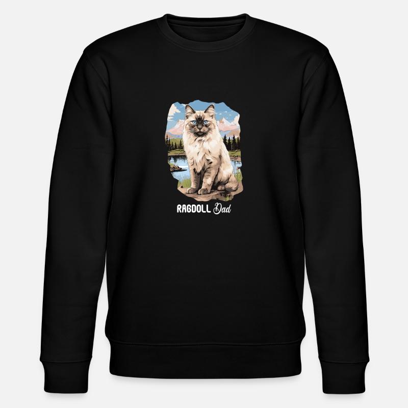 Ragdoll - Stanley/Stella CHANGER Unisex Organic Sweatshirt - black