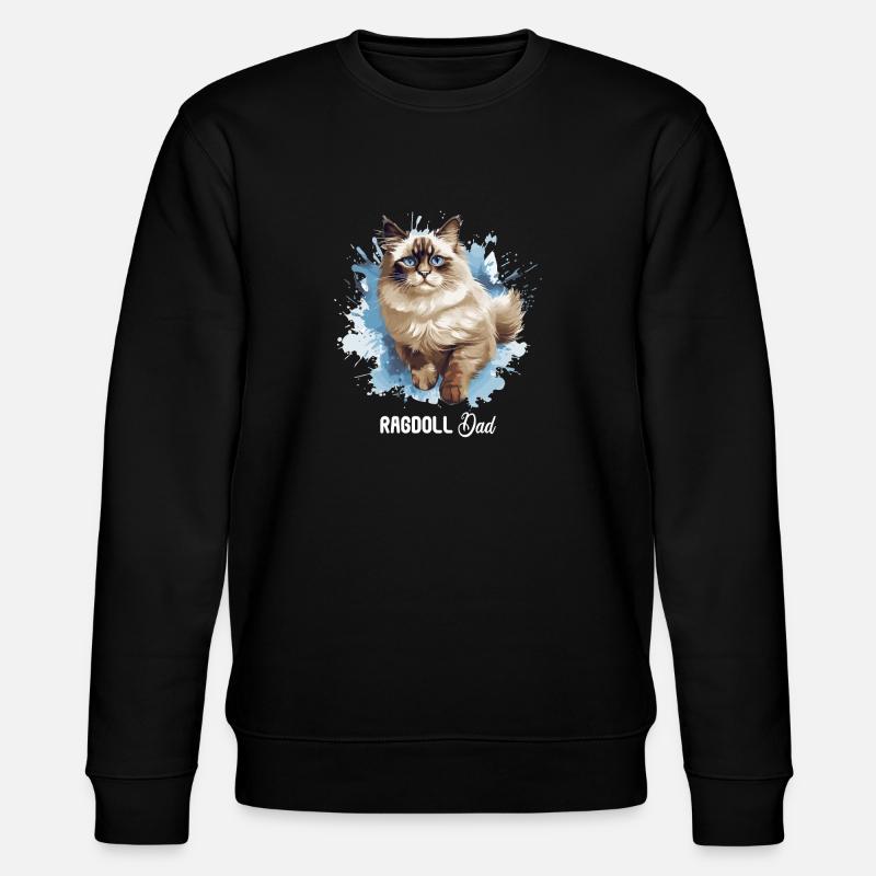 Ragdoll - Stanley/Stella Unisex Bio-Sweatshirt CHANGER  - Schwarz