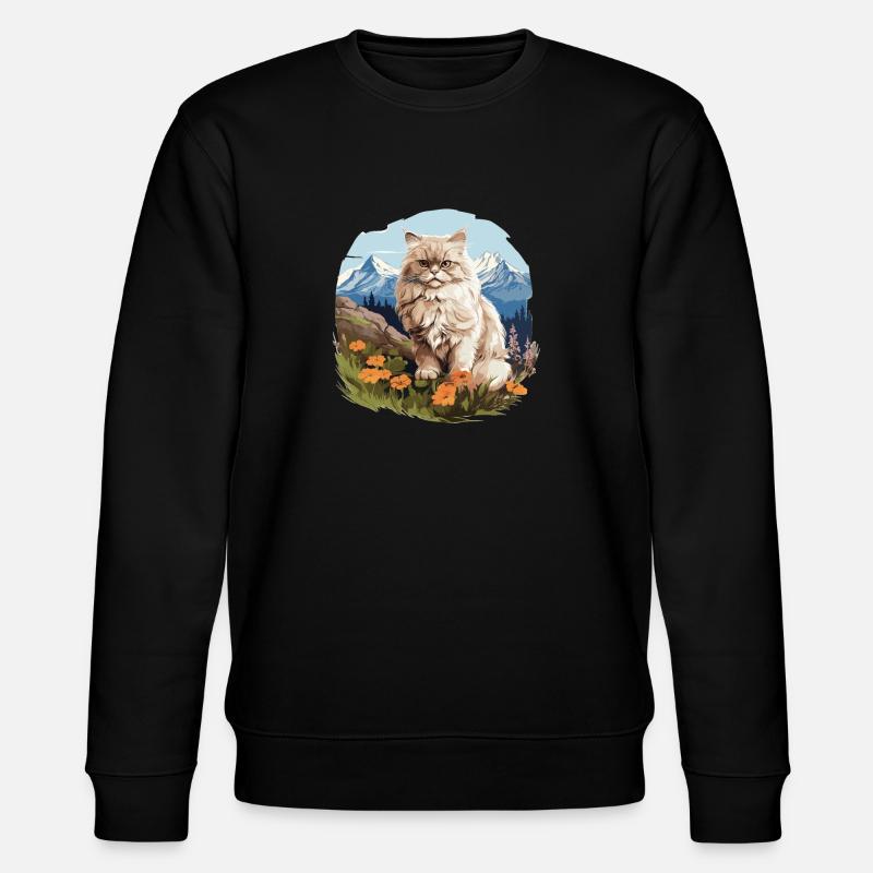 Chat persan Perser Katze - Sweat bio CHANGER Stanley/Stella Unisexe - noir