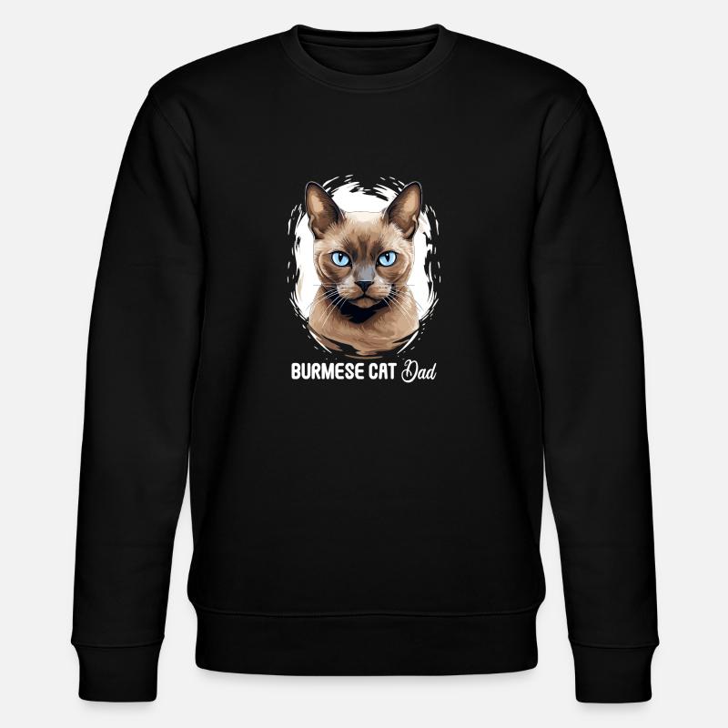 Chat birman Birmanie Katze - Sweat bio CHANGER Stanley/Stella Unisexe - noir