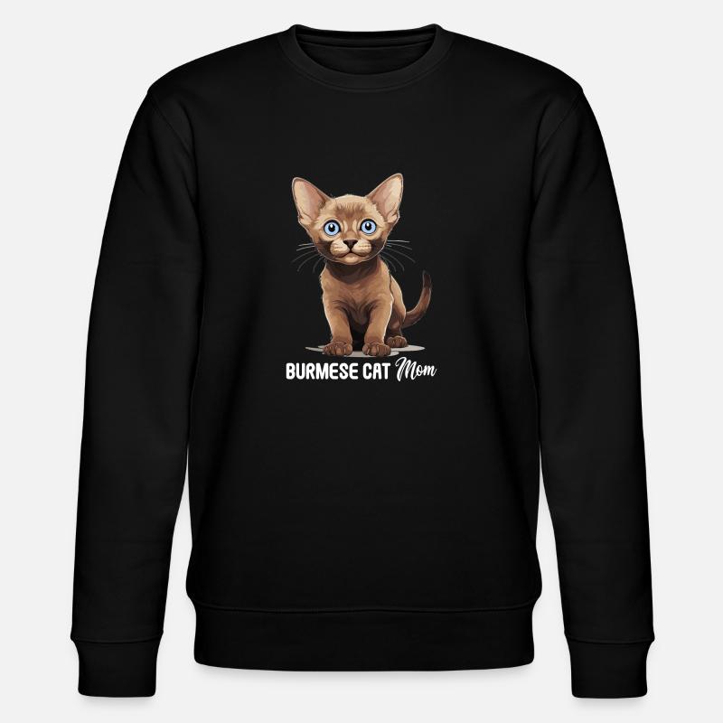 Chat birman Birmanie Katze - Sweat bio CHANGER Stanley/Stella Unisexe - noir