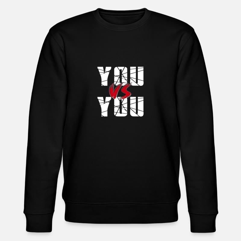 you vs you - Stanley/Stella Unisex Bio-Sweatshirt CHANGER  - Schwarz